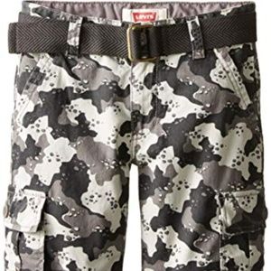 Levi's Boys' Gray Beachnik Camo Cargo Shorts